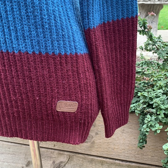 G. BOOTS | Crew neck tri-colour sweater - Picture 4 of 8